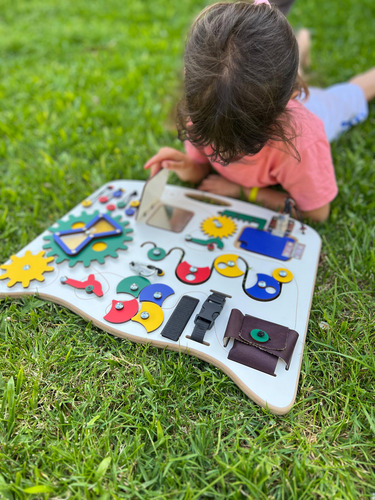 Panel Tablero Sensorial Infantil Didáctico Montessori Juegos