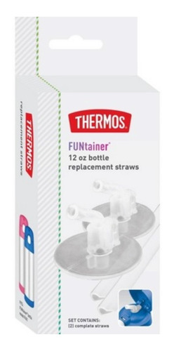 Refil Com 2 Canudo Para Garrafa Thermos Funtainer F401