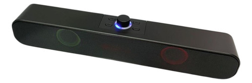 Bocina De Barra Bluetooth Inalambrica Rgb Negro