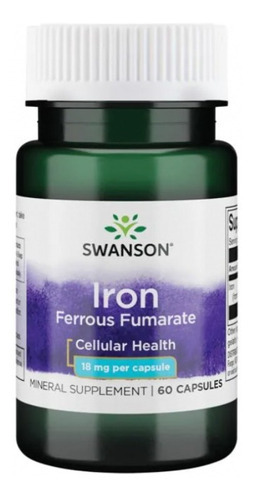 Swanson - Iron Ferrous Fumarate 18 mg 60 Caps