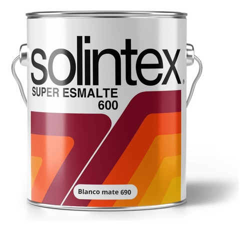 Pintura Super Esmalte 600 Blanco 605 1/4 Galon Solintex