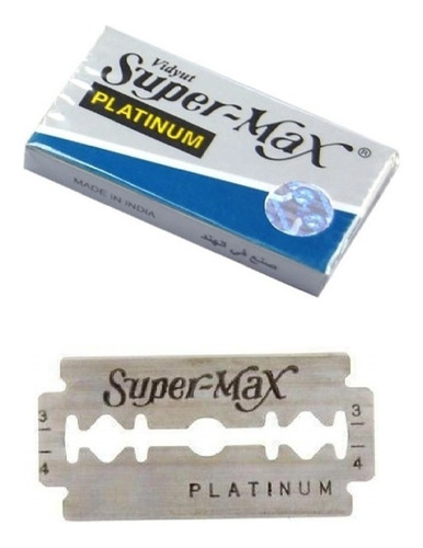 Hoja De Afeitar Supermax Platinum Metálica Ecofriendly 5 Uni