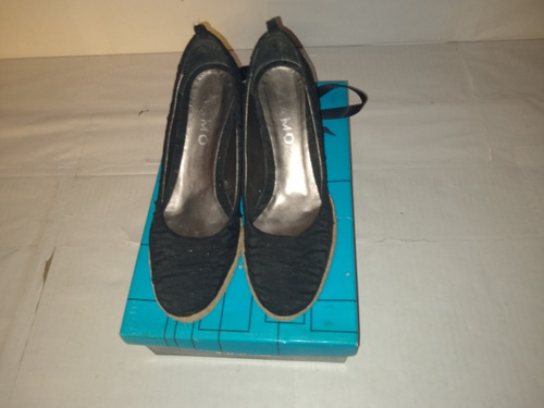 Zapatos Dama Viamo Escotado Liso Talle 36 Excelente !!!