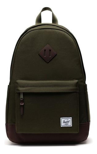 Mochila Herschel Supply Co. Heritage Backpack 24l Color Verde Musgo Diseño De La Tela Verde Y Marron