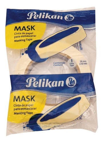 Cinta De Papel Pelikan Mask - 24 Mm (50 Mts)