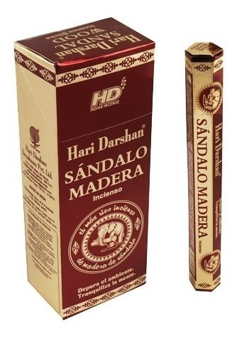 Sahumerio Hari Darshan Sandal Wood Sandalo X6 Unidades