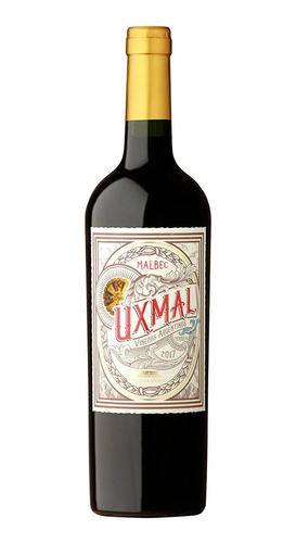 Botella De Vino Tinto Malbec Bodega Uxmal X 750 Ml