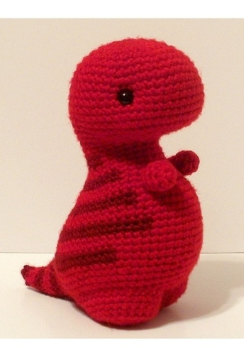 Patrón Para Tejer Dinosaurio Trex A Crochet Amigurumi | MercadoLibre