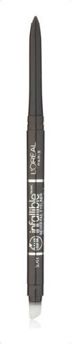 Delineador De Ojos Retráctil L'oréal Paris Infallible L'oréal Paris Infallible Never Fail Eyeliner Color Negro Con Acabado Mate
