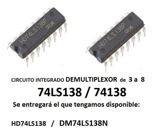 Circuito Integrado  74138  Demultiplexor Para Electronica