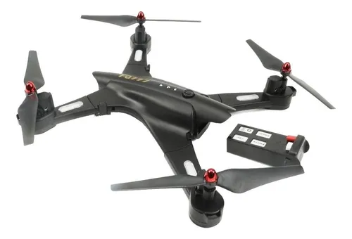 Drone FQ777 FQ02W com c mera HD black 1 bateria MercadoLivre