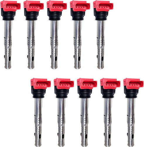 10 Bobinas De Encendido Roja Vw Passat Cc Turbo 2.0 09-16