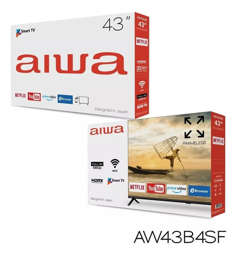 Smart Tv Aiwa 43  Linux Casi Nuevo Poco Uso