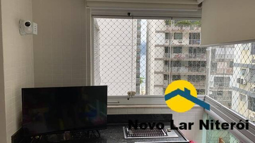 Imagem 5 de 15 de Praia De Icaraí 3 Quartos 2vags Montado E Finamente Decorado Play Clube - 540