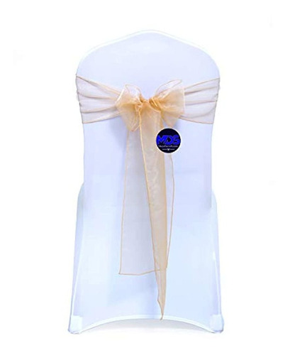 Mds 150 unidades) Lazos De Organza Para Silla Arco Faja Para