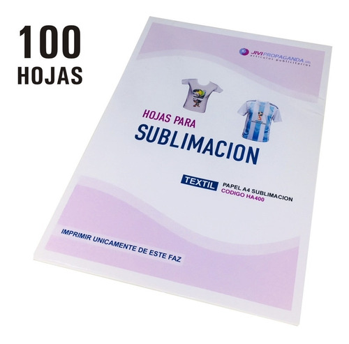 Papel Para Sublimación Textil A4 210x297mm 100 Hojas Coreano