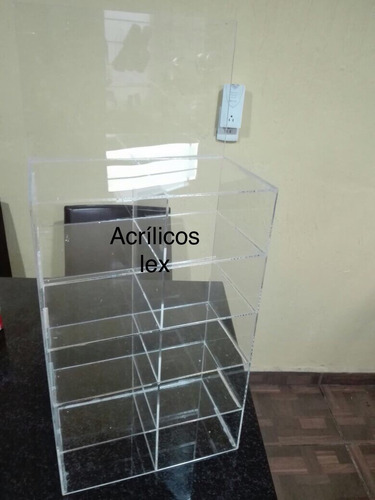 Exhibidor De Acrilico Para Accesorios D Copete45x28x15 10esp