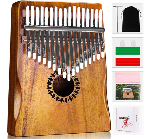 Newlam Kalimba Thumb Piano 17 Keys, Portable Mbira Finger Pi