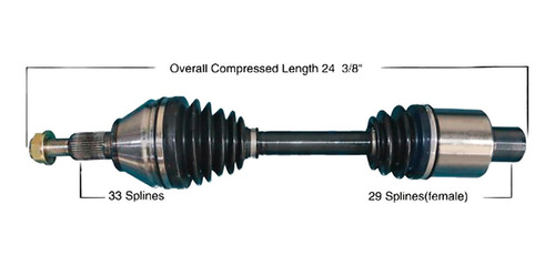 Flecha Homocinética Dodge Ram 1500 2014-2017 V6 3.6