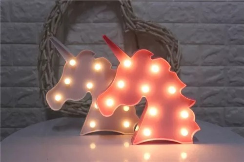 Luz Noche Decoracion Led Aplique Deco Kermese Unicornio Pony