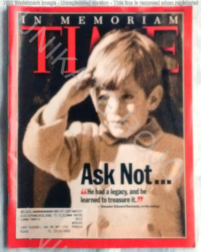 Antigua Revista Time Muerte J.f. Kennedy Jr. In Memoriam ´99