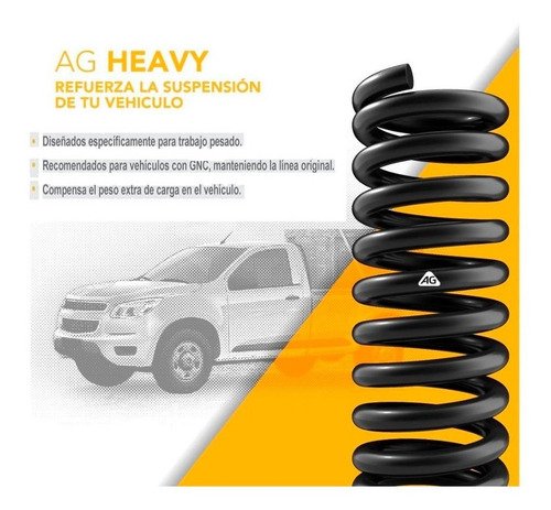 Imagen 4 de 8 de Espiral Trasero Reforzado Ag P/ Volkswagen Fox / Suran