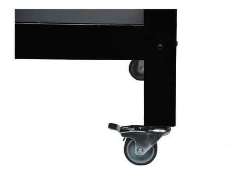 Mesa Ratona De Metal C/ Ruedas Unital Mod. Tirso Con Estante