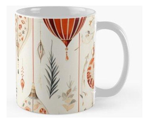 Taza Patrón De Diseño Navideño (37) - Decoraciones Festivas 