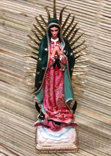 Virgen De Guadalupe Aerografiada 56cm
