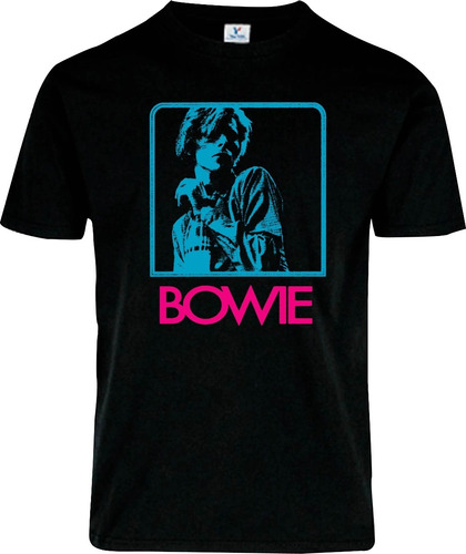 Playera David Bowie. Rock. Glam