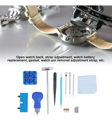 Kit De Herramientas De Reparación De Relojes, Juego Profesio