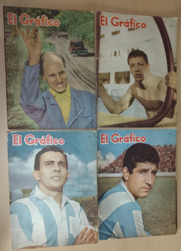 Lote De 4 Revistas El Gráfico Años 1960 Y 1961