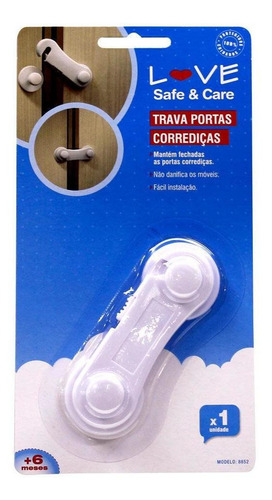 Imagen 3 de 10 de Traba Puerta Corrediza Love Seguridad Bebe Republica Bebe