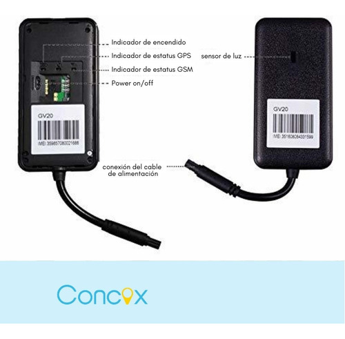 Gps Concox - Jimi Iot Gv20 3g Con Plataforma De Por Vida