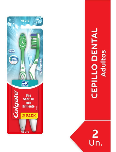 Cepillo De Dientes Colgate Max White Suave 2unid