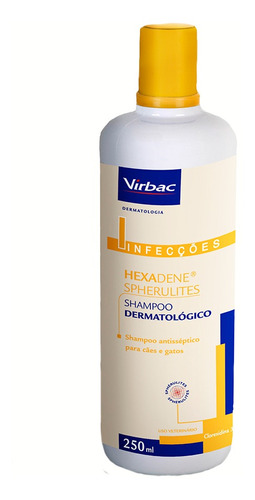 Shampoo Hexadene 250ml - Tratamento Pele Cães/gatos