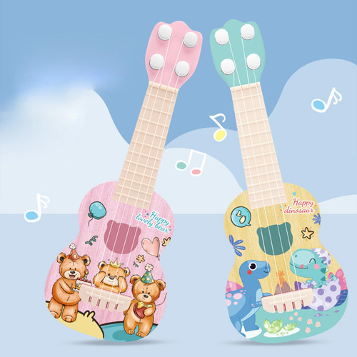 Juguete De Guitarra Ukelele Profesional 4 Cuerdas Ajustables