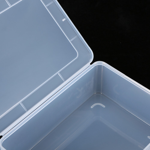 La Caja De Plástico Transparente Rectangular Portátil Engros