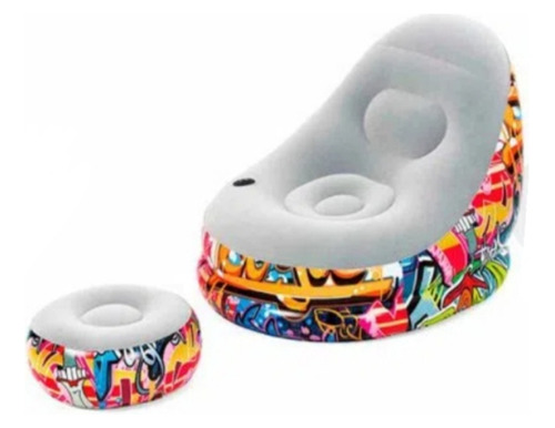 Sillón Inflable Con Posa Pies Descanso Absoluto Envío Gratis