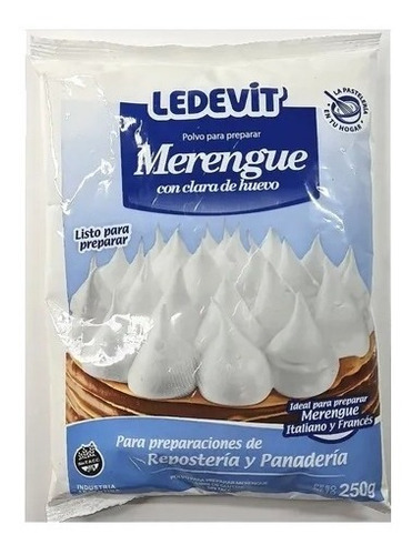 Polvo Para Prepar Merengue Ledevit 250gr Reposteria Belgrano