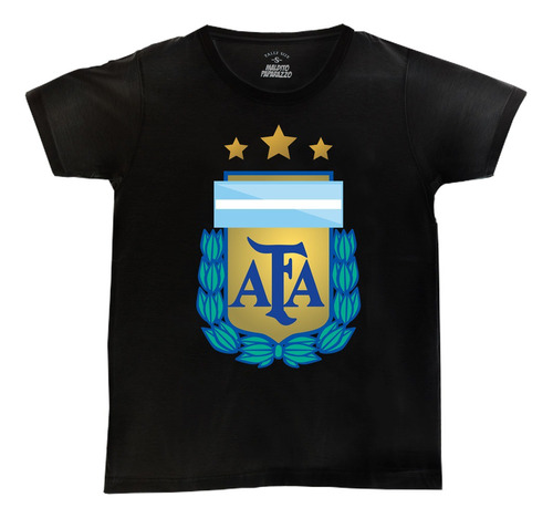 Campeones Logo Afa (argentina, Messi) - Remera 