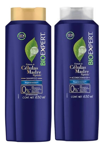 Bioexpert Células Madre Vegetal 650ml Shampoo + Acondicionad