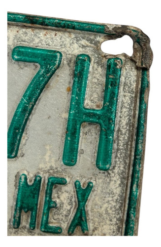 Placa Antigua De Moto (Usado)