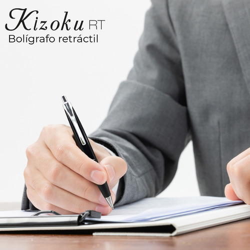 Zebra Bolígrafo Retráctil Kizoku Rt 1,0 Mm Estuche 1 Pieza Negro Negro