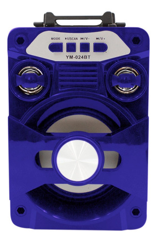 Bocina Bluetooth Recargable Radio Luz Led + Control Remoto