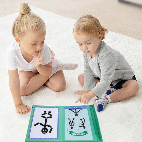 Juego Didáctico Tangram 3d Rompecabezas Magnético Humano