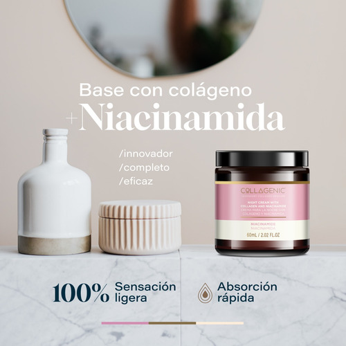 Imagen 5 de 7 de Crema Aclarante Facial 60ml. 10% Niacinamida, Colageno