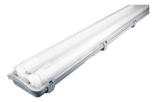 Luminario Sobreponer Para 2 Tubos Led De 18w C/u 126cm Largo