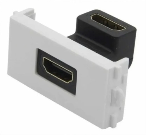 Imagen 2 de 2 de Placa Tapa Muro Con Puerto Hdmi Face Plate Placa Hdtv Copla
