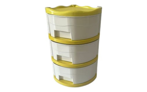 Cajonera Plastica Organizador Gavetero Triangular 3 Cajones